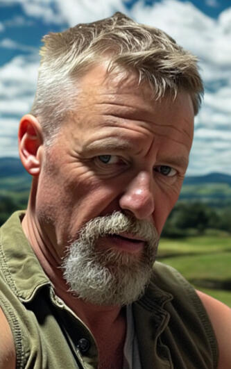 God Talks Adventure coach Andrew Dickson on rural New Zealand farm